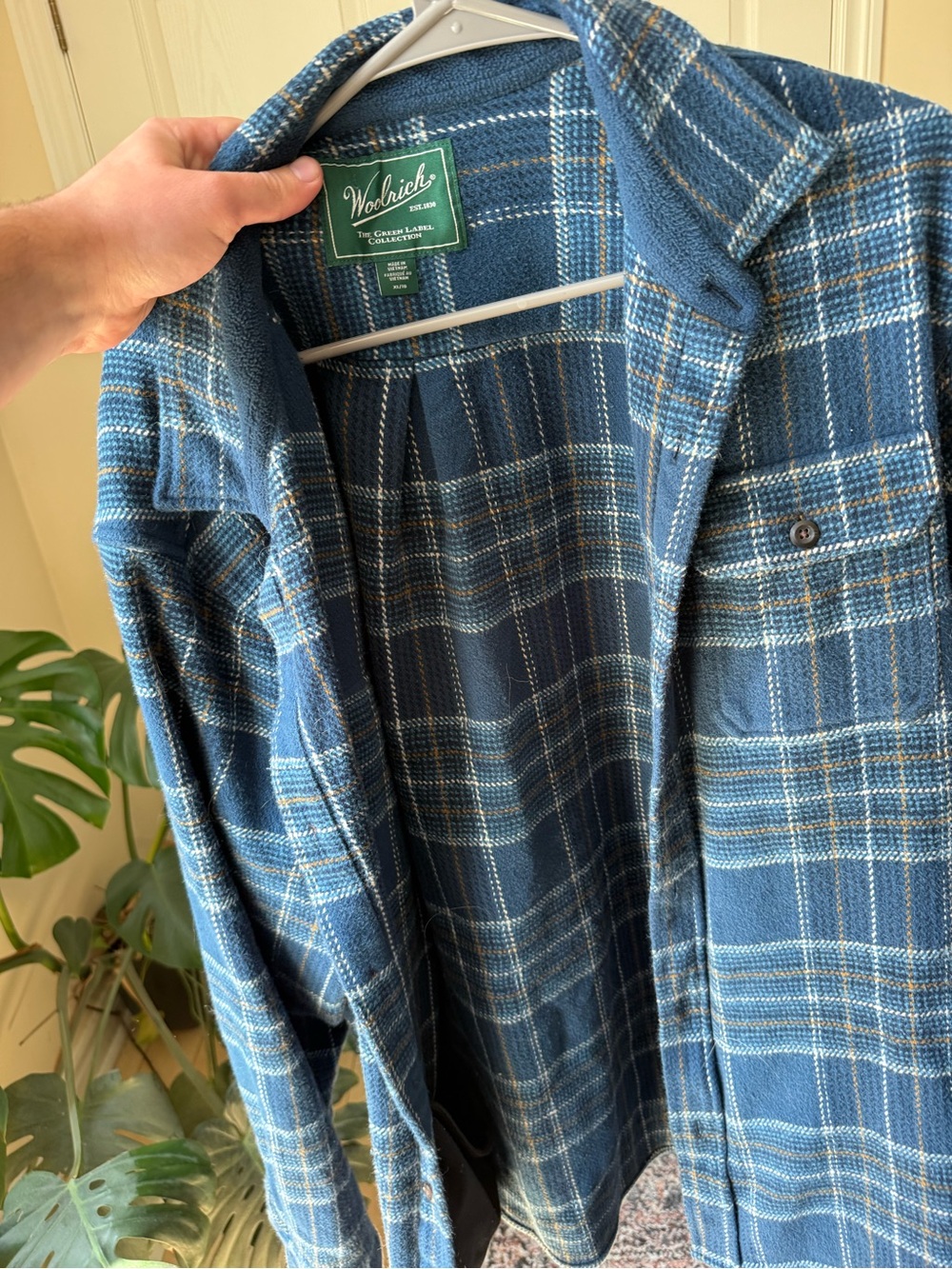 Woolrich The Green Label Collection Men Heavy Thick Cotton Shirt Jacket